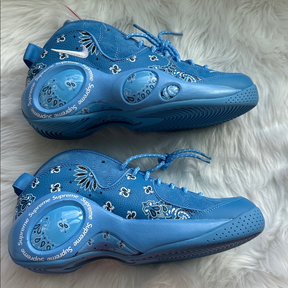 Nike x Supreme Air Zoom Flight 95 SP 'University Blue - Picture 7 of 9